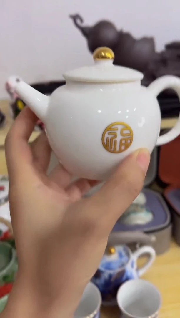 陶瓷茶具摆件旅行套组
