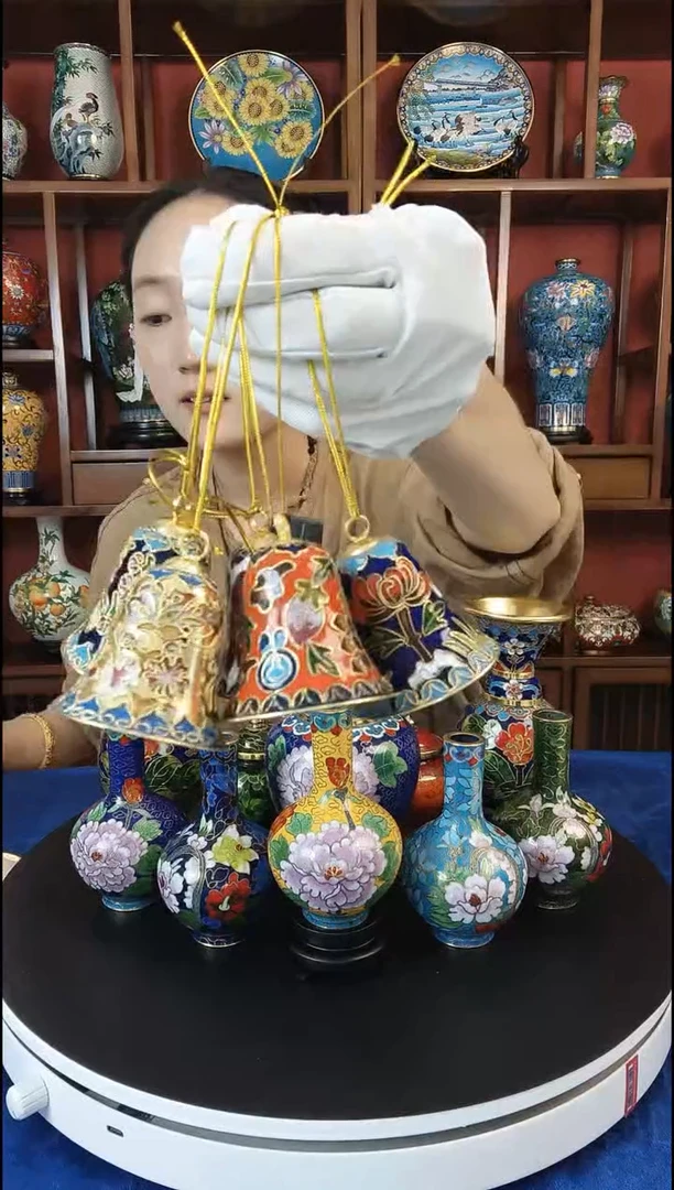 手工艺品琉璃5只铃铛套组 好运铃 2寸平口铃套组