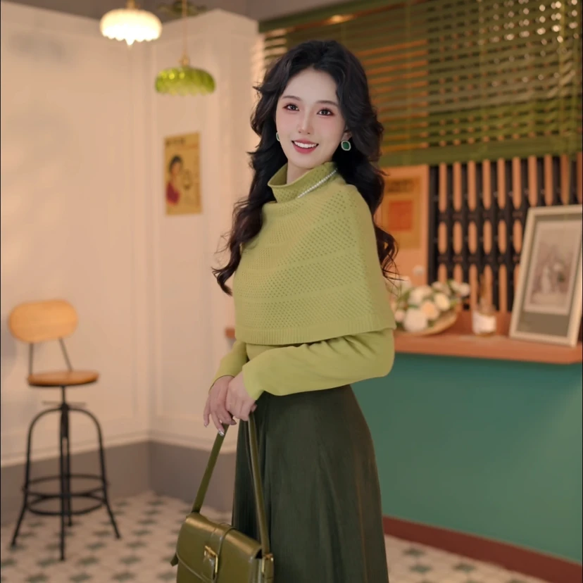 柚子【绿野仙踪】复古设计感针织套装DM2477864