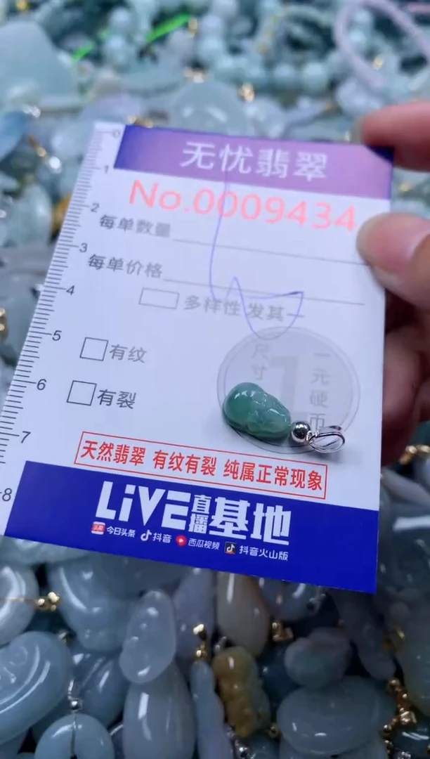 翡翠未镶嵌吊坠(不含链)9434