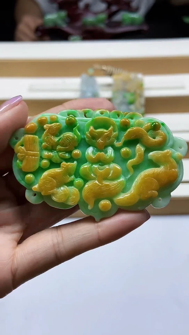 未镶嵌挂件翡翠翡翠A货