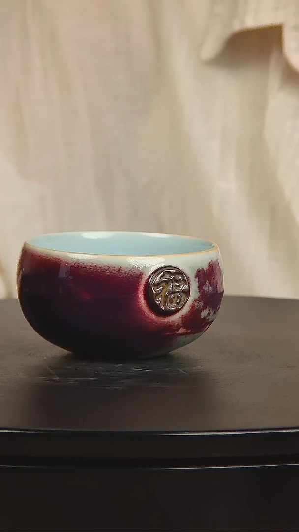 瓷片宋代五大名窑手拉坯福杯