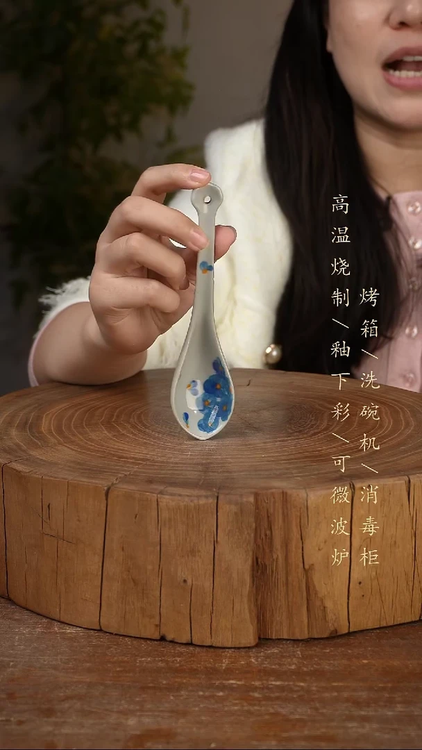 碗瓷景德镇手工手绘高温瓷釉下彩