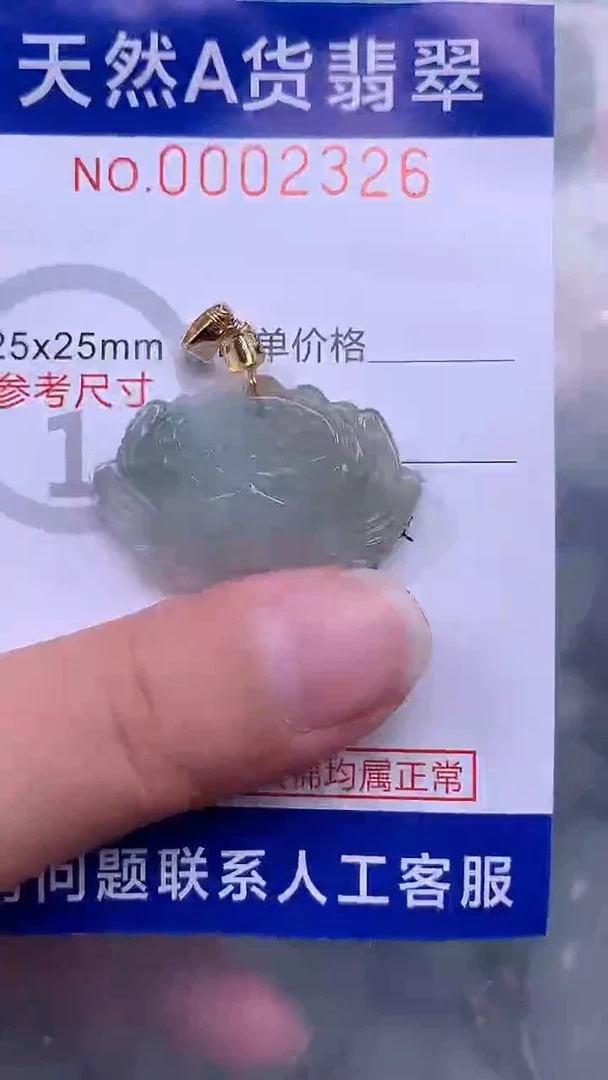 翡翠未镶嵌吊坠(不含链)1