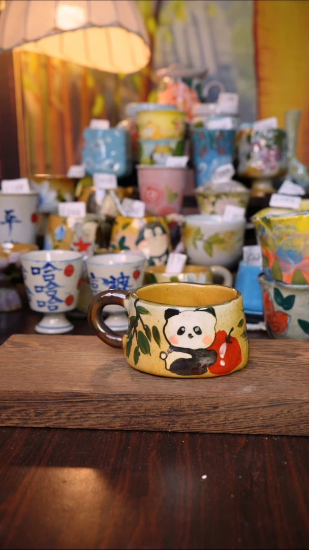 摆件泥垚手作 景德镇手工手绘器物