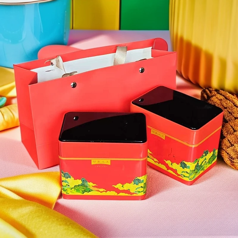 印象之美-大红袍100克配手袋两罐茶叶