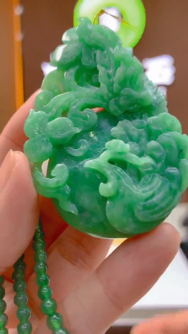 未镶嵌定制翡翠毛货闪购链接ZS028带珠链