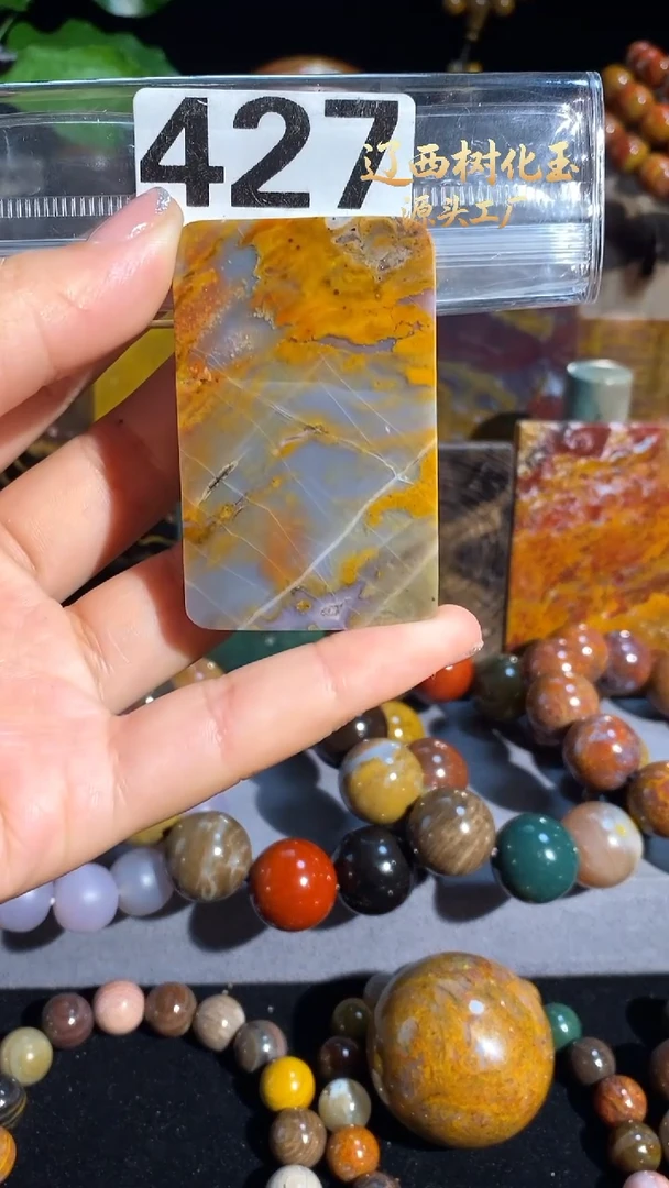 未镶嵌-硅化玉天然北票硅化玉吊坠