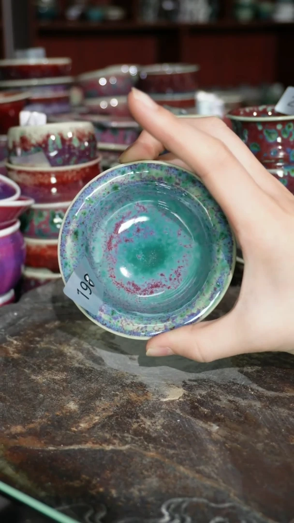 摆件精品窑变钧瓷茶器