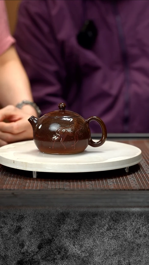 豆青柴烧 西施 成进窑