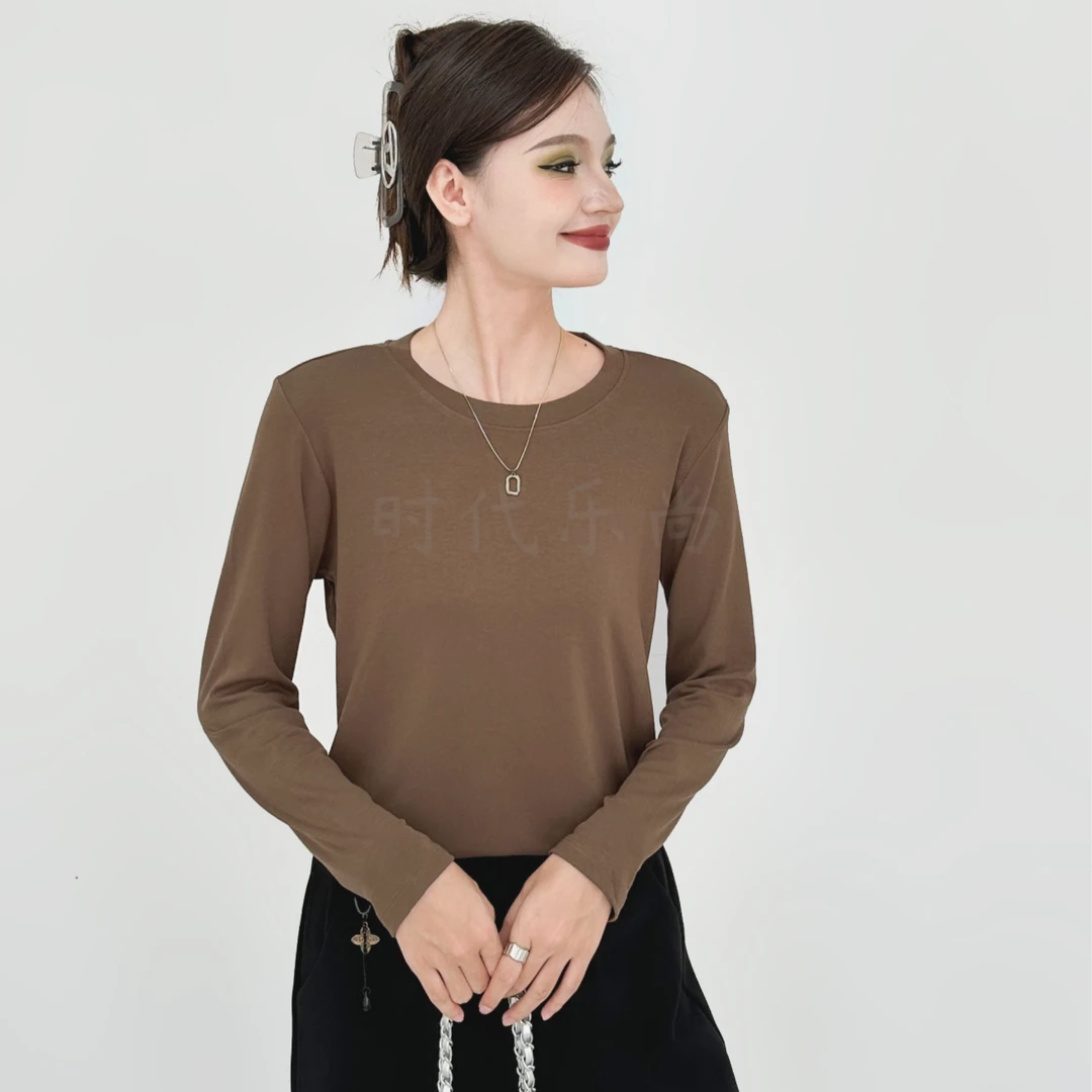 春季针织打底衫亲肤透气百搭舒适