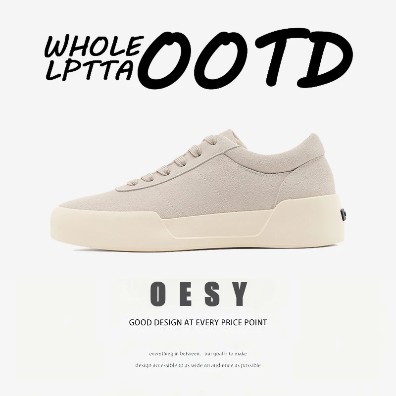 OESY GROUNDBREAKING鞋子男新款百搭小众设计时尚百搭滑德训板鞋