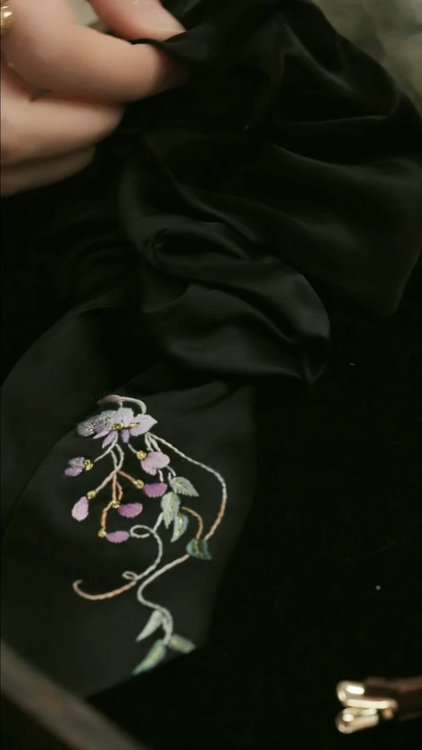 刺绣湘传礼纯手工发圈