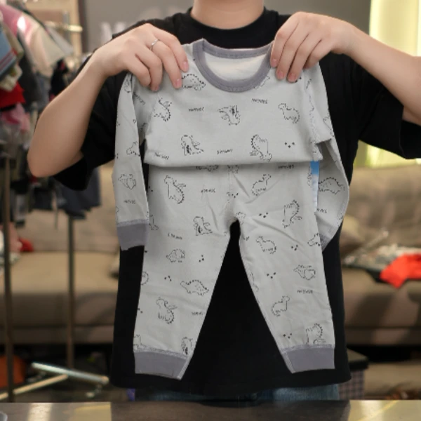 【棉逗熊品牌】男童2024新款空调服休闲中小童家居服-12191