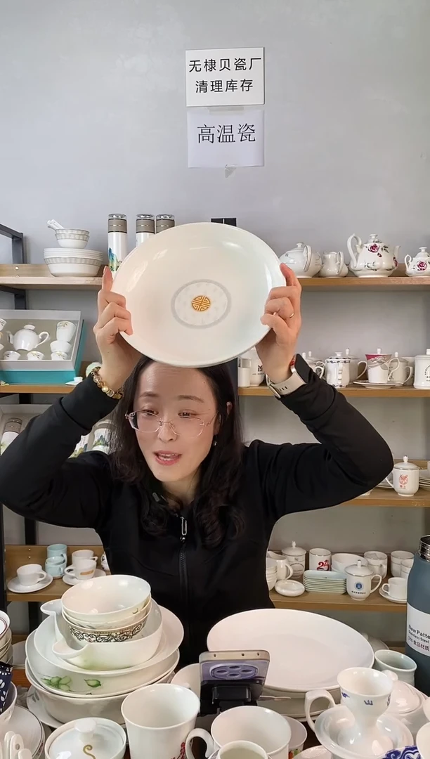 直播间韩式10寸深圆盘宫殿一个