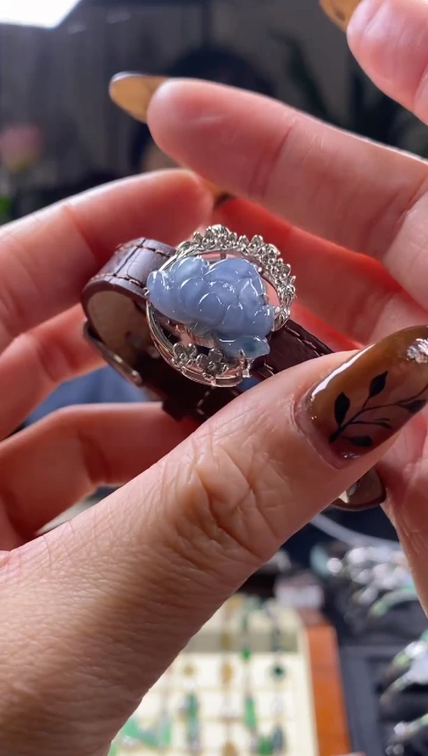 颈饰银S925镶嵌翡翠18247