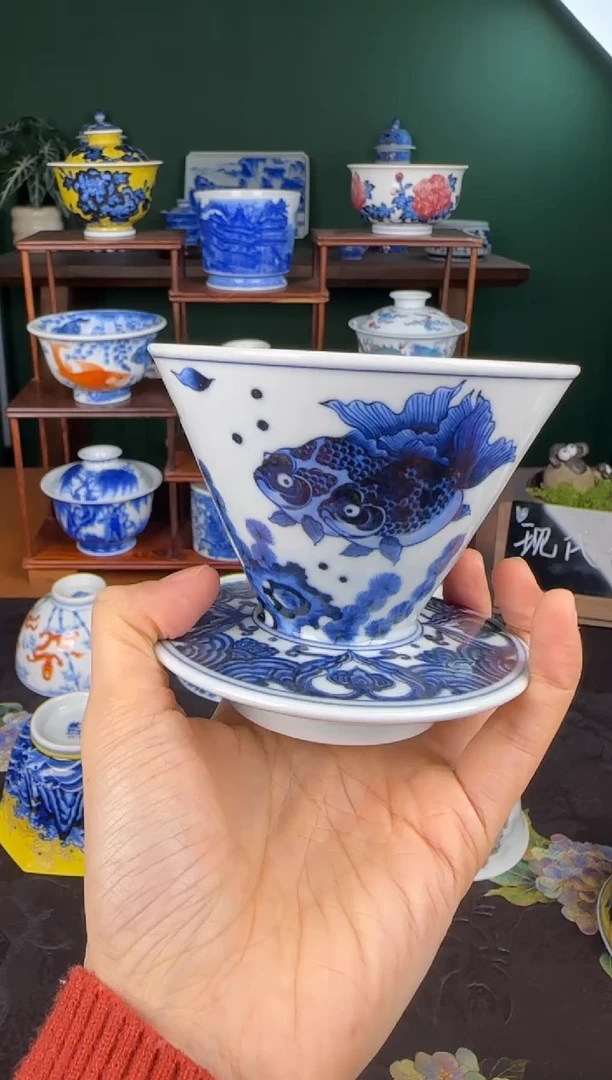 杯洪印幕明。金玉满堂。咖啡漏斗