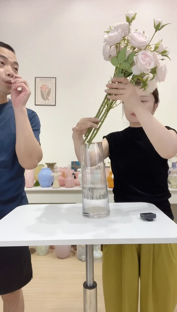 1249 明金玻璃花瓶微瑕