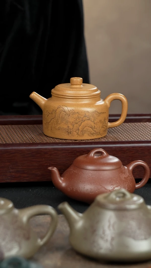 茶壶紫砂下*了德钟黄金段泥全手工
