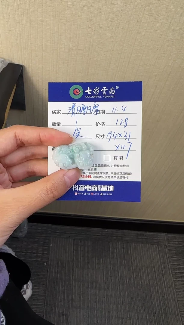 颈饰未镶嵌翡翠清**雪貔貅