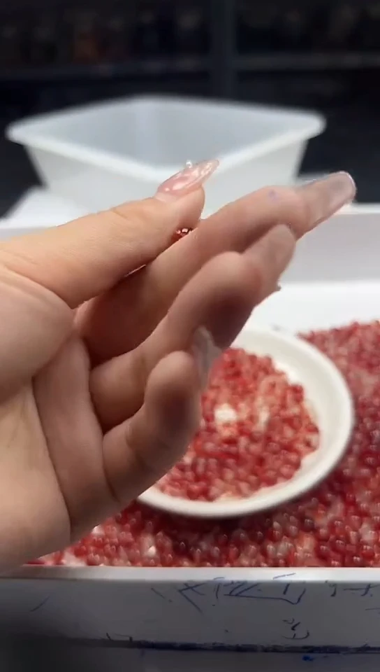 玛瑙/玉髓颈饰未镶嵌w146红幽灵烤色6mm*30颗