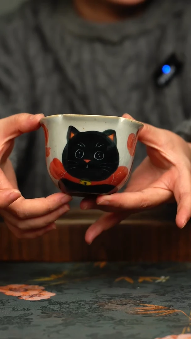 瓷片釉下彩手工手绘同款陶器
