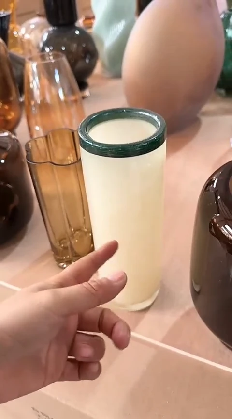 【闪购商品】玻璃米黄绿口