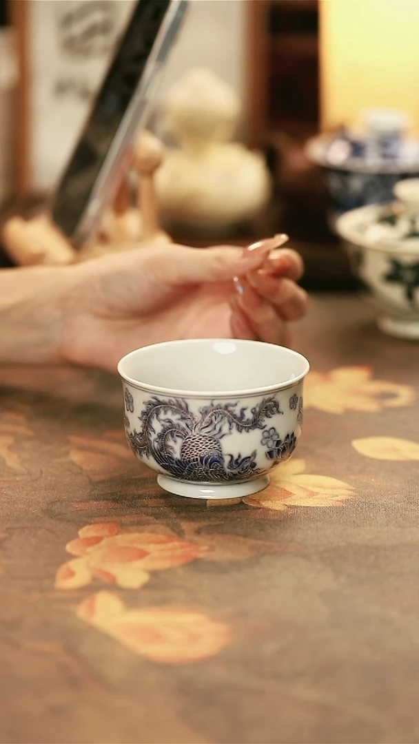 陶瓷手工手绘茶器-52