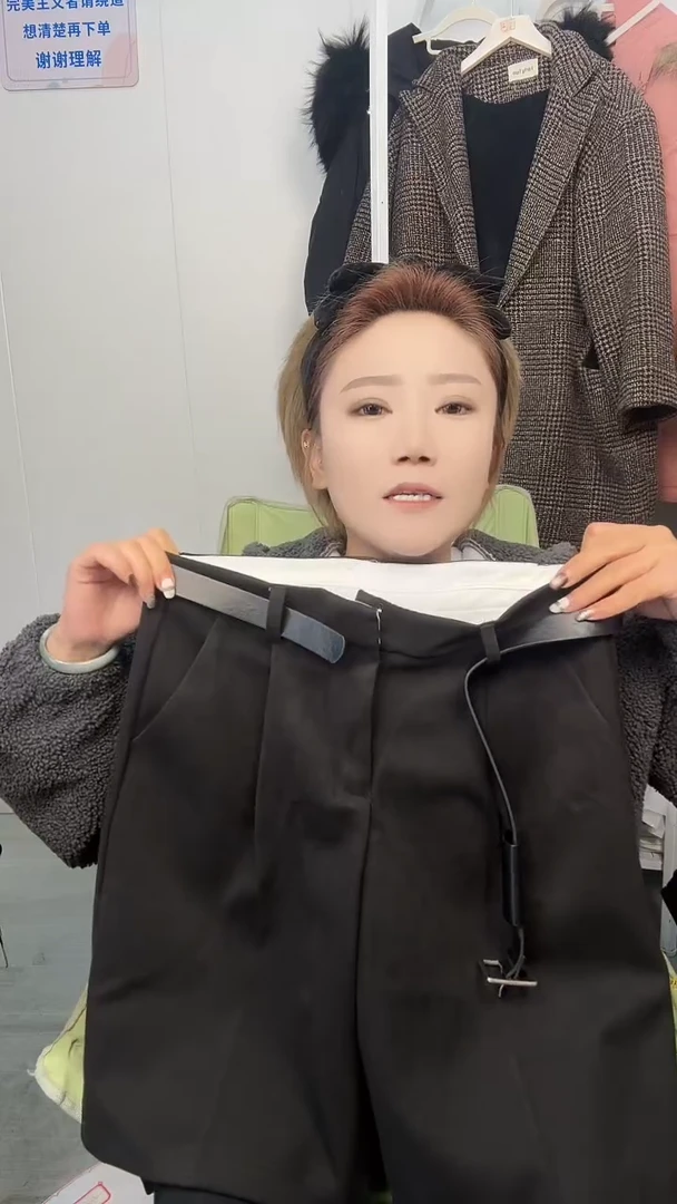 羊皮（革）佳*高品质黑色五分裤M码