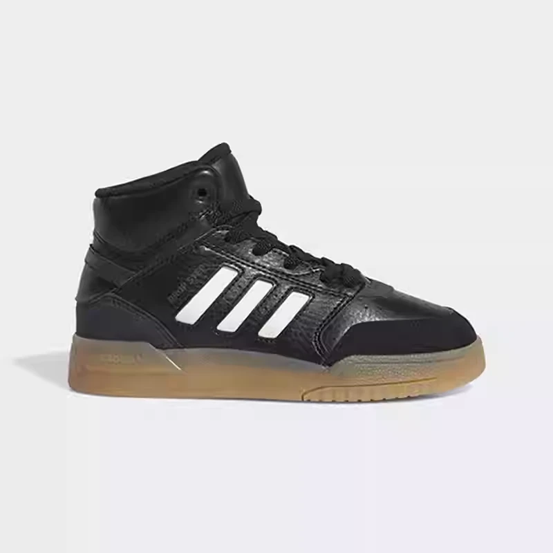 Adidas阿迪达斯男女黑色高帮复古篮球风运动板鞋小童儿童-IG1479