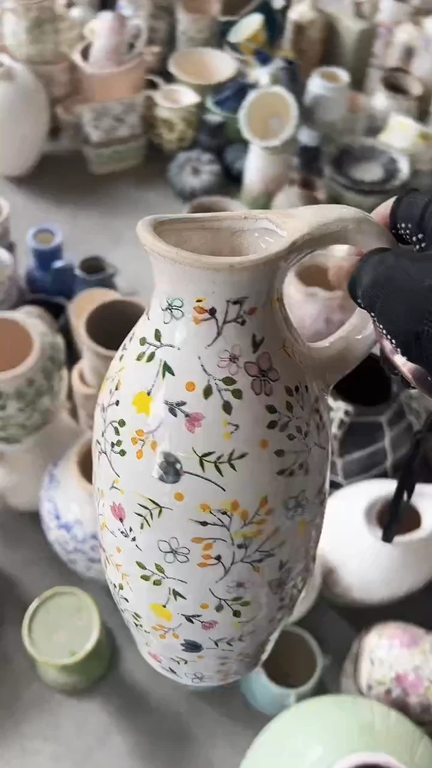 【闪购商品】陶瓷花盆高26CM内口6CM