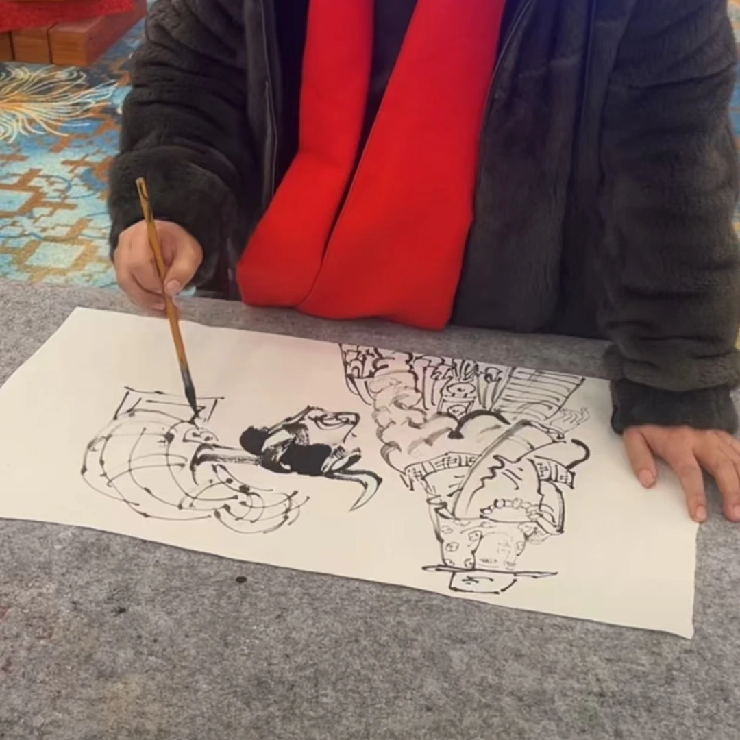 橱窗展示/墨润鑫海文化/国画/栾长征老师/有证书