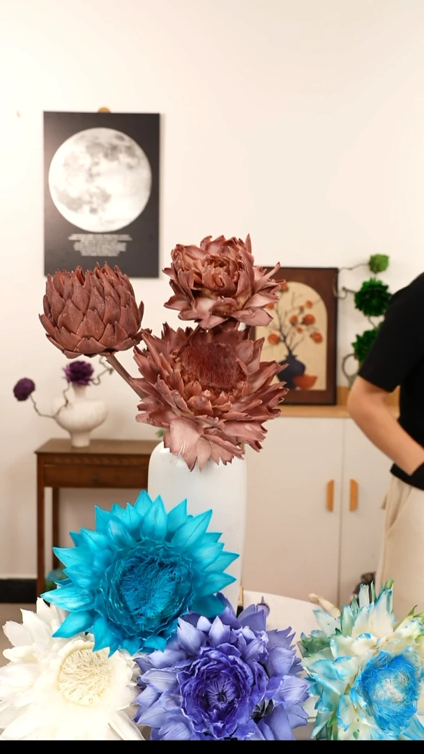 永生花 霸王花 A1 棕色