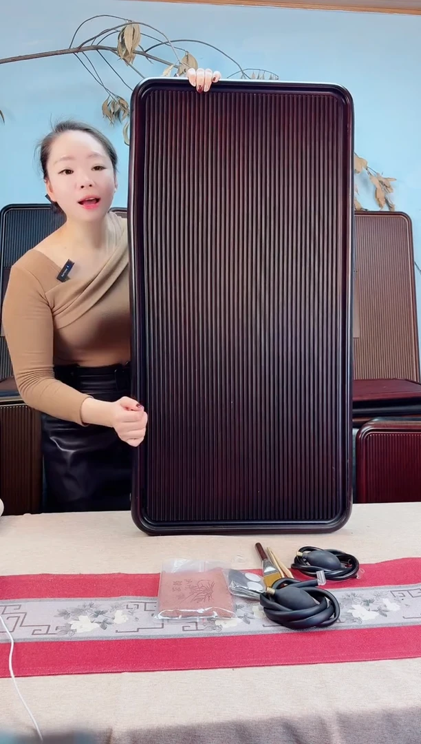 千川胡桃色茶盘100*50*5