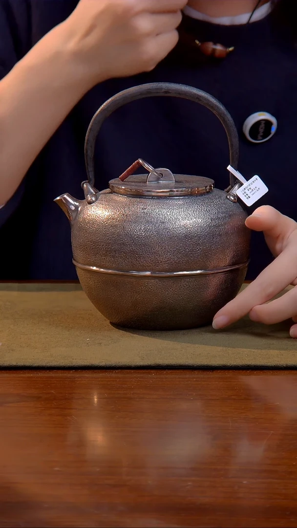 大千手作 腰线 足银 烧水壶
