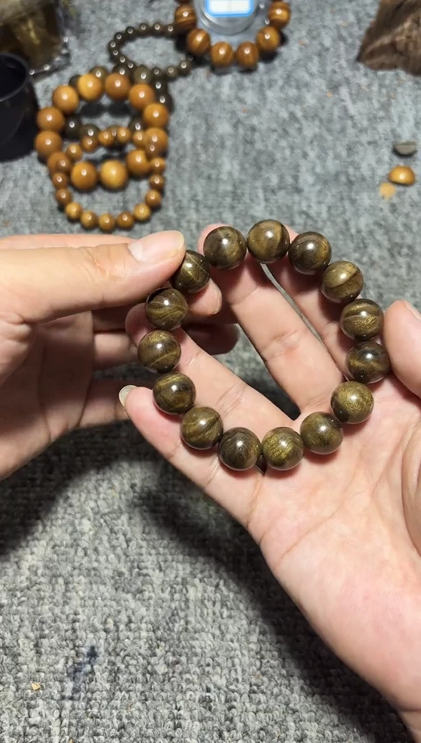 金丝楠手串/手链阴沉金丝楠1.5果香味98