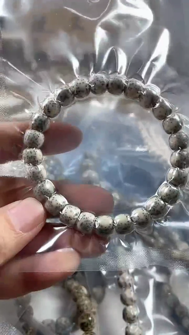 【闪购商品】星月菩提手串原生态石玉料双留白手串9*8