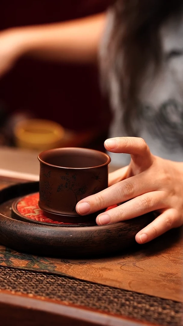 茶杯紫砂宜兴原矿紫砂 全手工制作