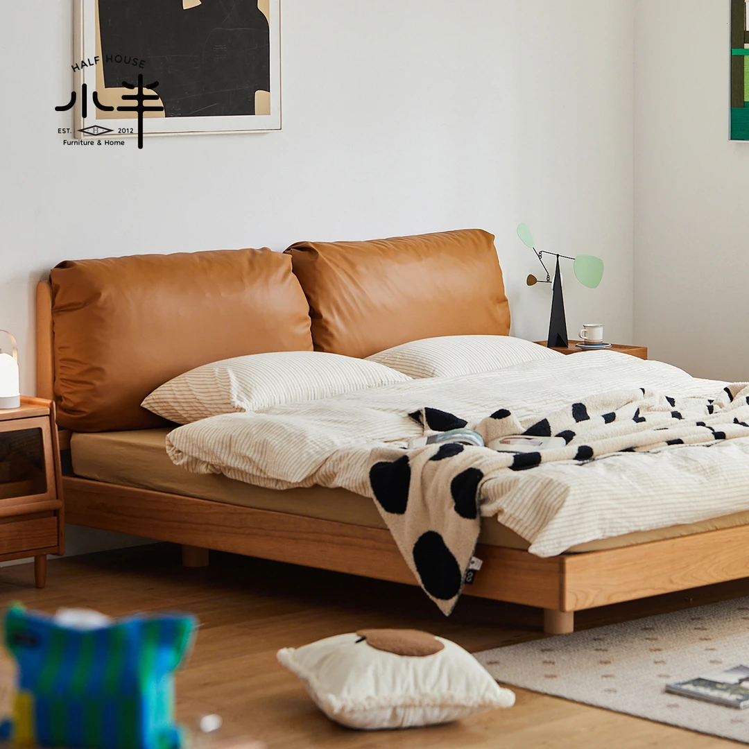 小半家具  浮云软包床