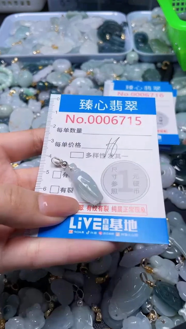 吊坠(不含链)未镶嵌翡翠6715