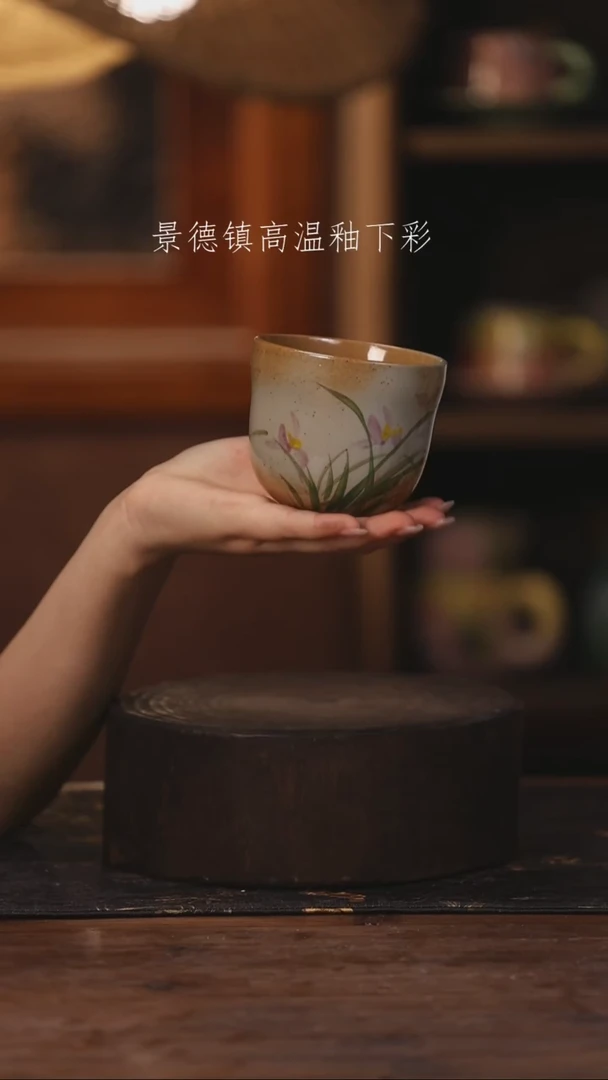 陶瓷景德镇高温釉下手绘陶瓷484