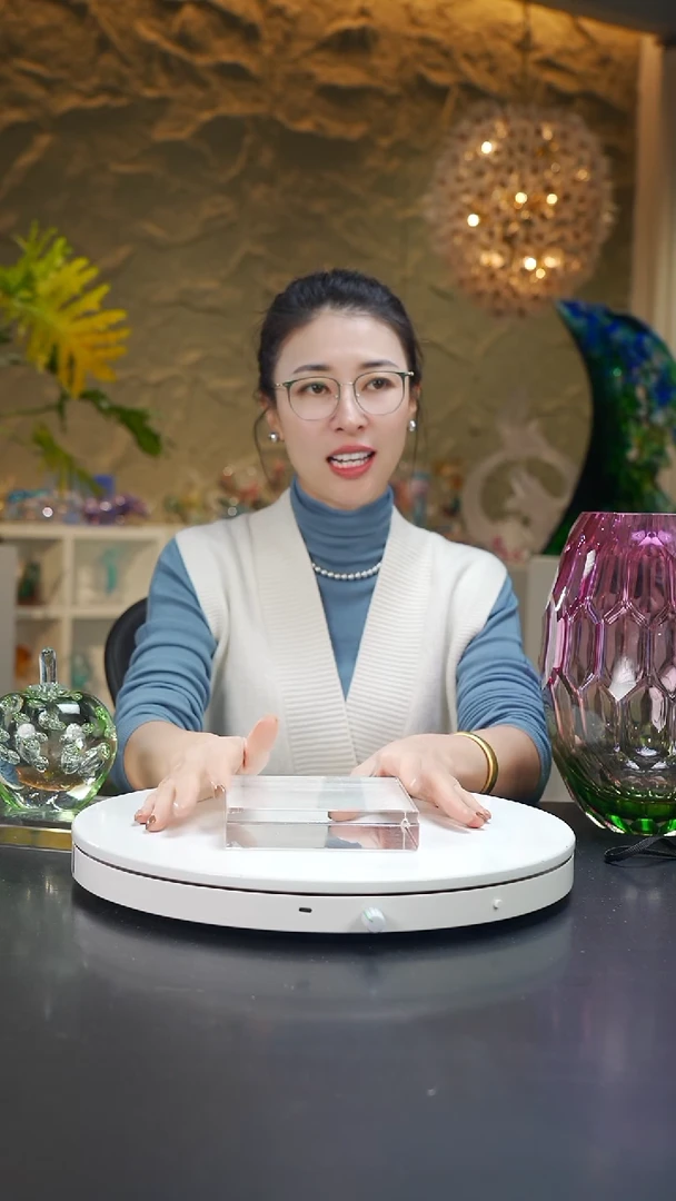 手工艺品琉璃K9水晶底座大号