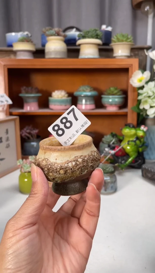 瓷片887知木小芳花盆编号