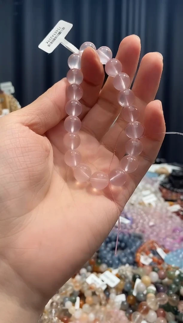 未镶嵌手链水晶山**兮粉水晶