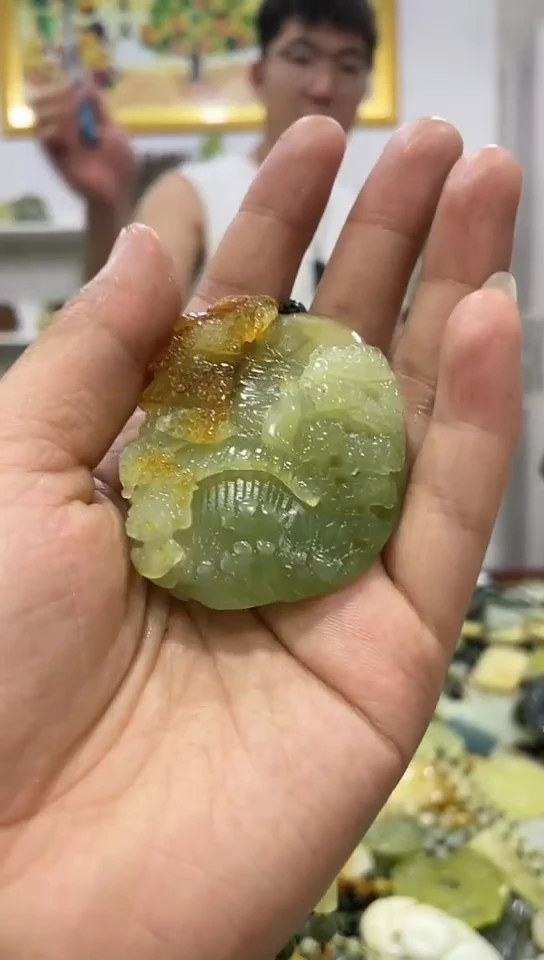 岫玉未镶嵌挂件