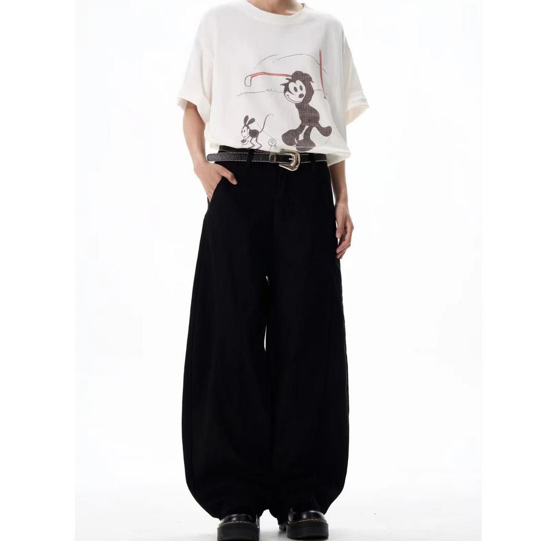 【Ly里跃】美式弯刀休闲裤男女运动时尚夏季薄款户外轻奢痞帅男装