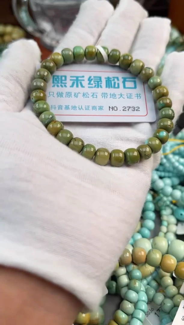 未镶嵌绿松石松石2732