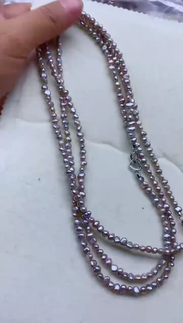 【闪购商品】淡水珍珠项链合金多发其一