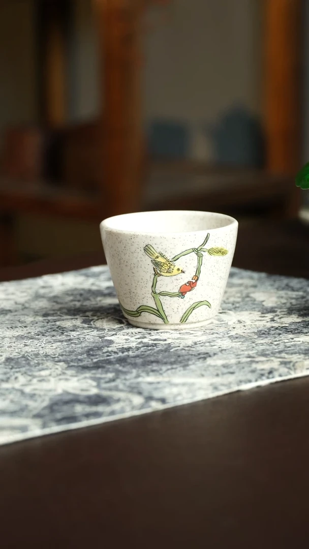 茶杯紫砂58号宜兴紫砂原矿作品