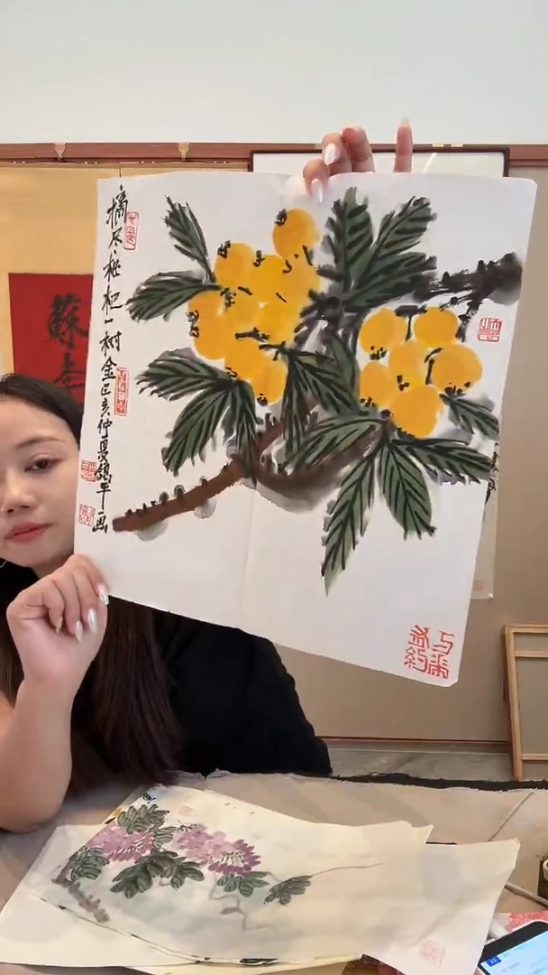 国画j邢老师国画作品一件
